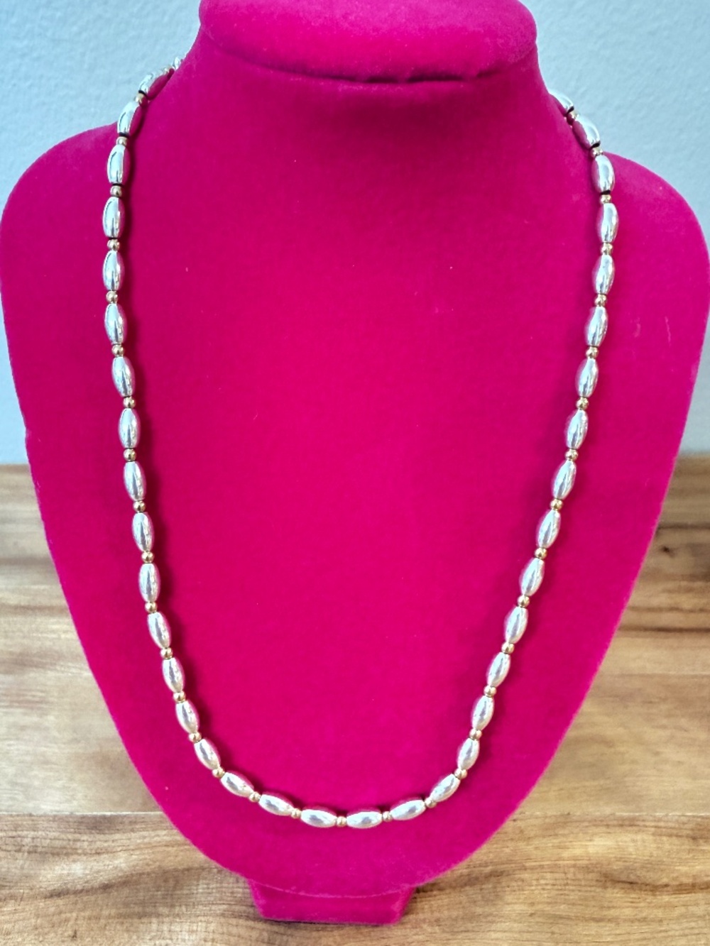 Vintage Napier Silver and Gold Tone Choker Necklace